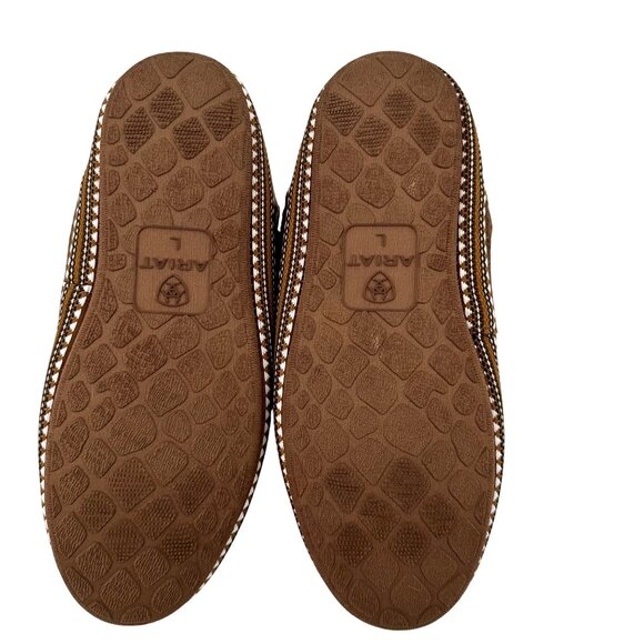 Ariat Womens Brown Wool-Blend Slippers W/ Faux Fur Lining Size L (8.5-9) - Picture 6 of 9